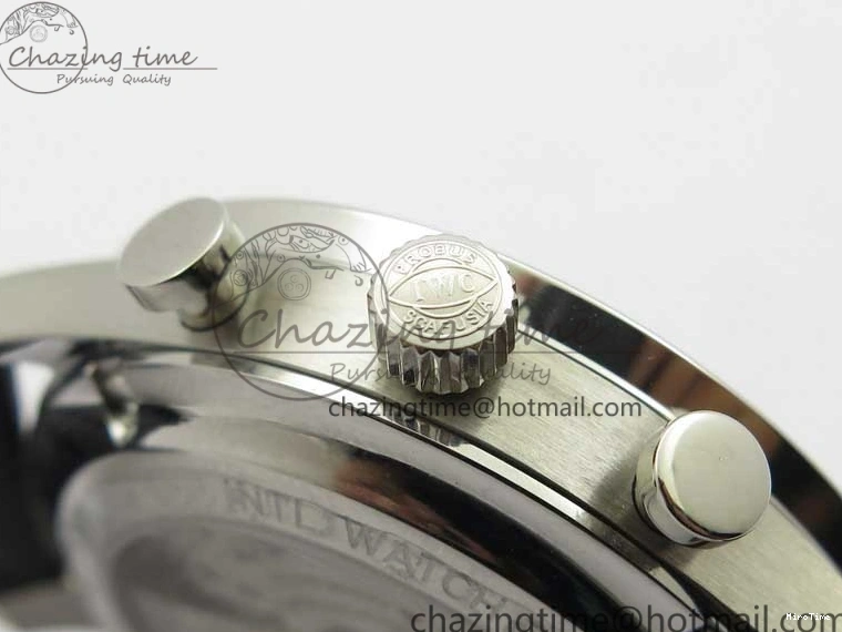 MIROTIME 0325 Portuguese Chrono IW371609 ZF 1:1 Best Edition Black Dial on Black Leather Strap A SmartChoice 7100